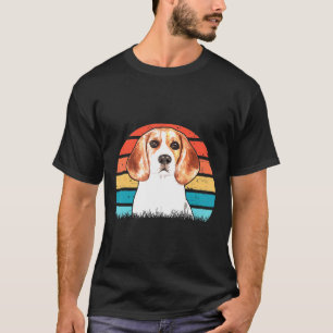 Camiseta Vintage Retro Beagle Dog Amantes Madre Papá Regalo