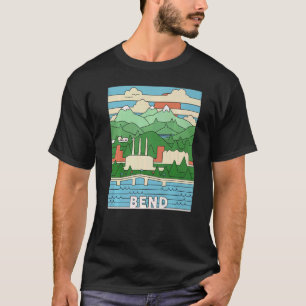 Camiseta Vintage Retro Bend Oregon Souvenir - Tres hermanas