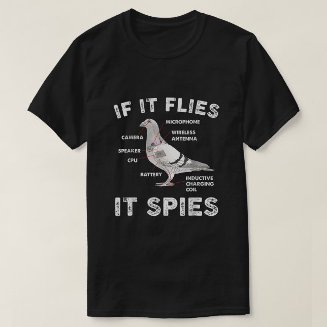 Camiseta Vintage Retro Birds Are Not Real (Diseño del anverso)