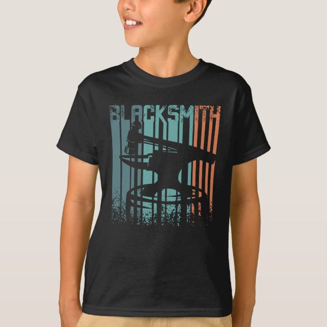 Camiseta Vintage Retro Blacksmith (Anverso)