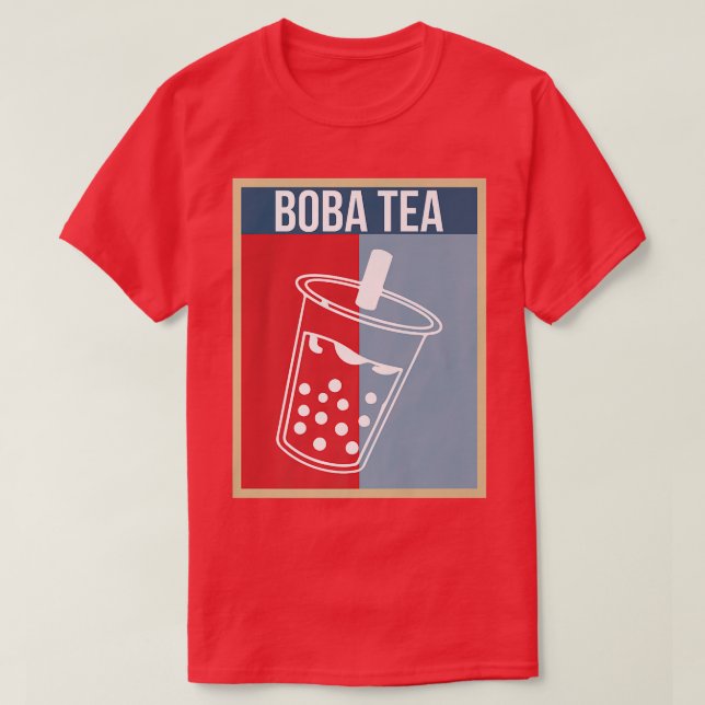 Camiseta Vintage Retro Boba Tea Bubble Premium (Diseño del anverso)