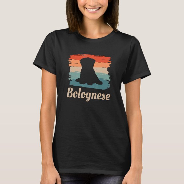 Camiseta Vintage Retro Bolognese Dog Lover (Anverso)