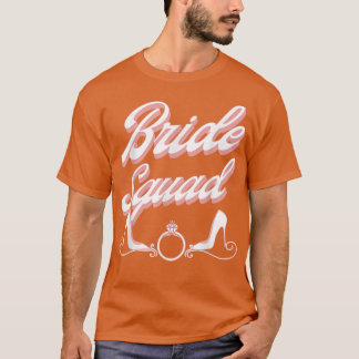 Camiseta Vintage Retro Bride Squad Partido de Despedida de