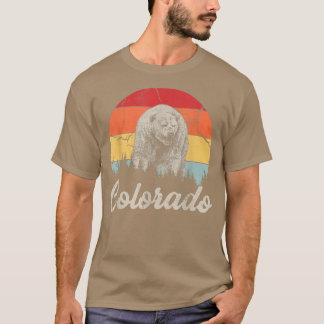 Camiseta Vintage Retro Co Colorado Wildlife Bear Adventure