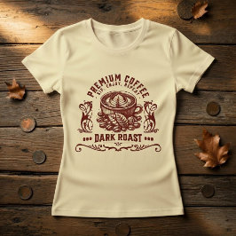 Camiseta Vintage Retro Coffee Drinker T-Shirt