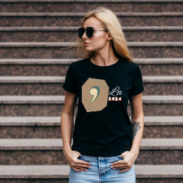Camiseta Vintage Retro Comma La Elección Minimalista