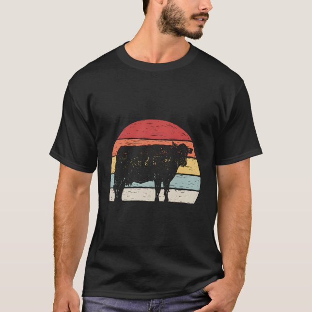 Camiseta Vintage Retro Cow (Anverso)