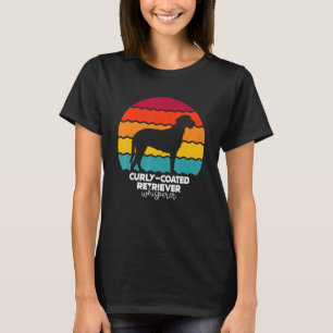 Camiseta Vintage retro curly-Coated Retriever