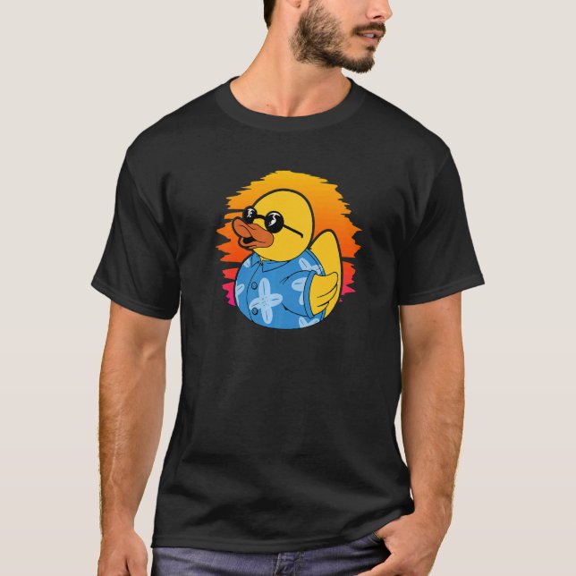 Camiseta Vintage Retro Cute Rubber Duck (Anverso)