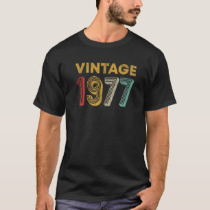 Camiseta Vintage retro de 46 años 1977 46º cumpleaños
