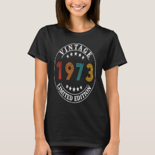 Camiseta Vintage retro de 50 años 1973 50º cumpleaños