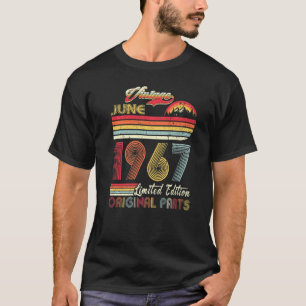 Camiseta Vintage retro de 55 años junio 1967 55º cumpleaños