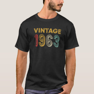 Camiseta Vintage retro de 60 años 1963 60º cumpleaños