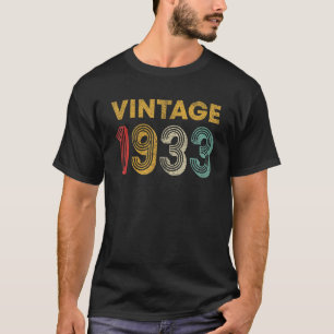 Camiseta Vintage retro de 90 años 1933 90º cumpleaños
