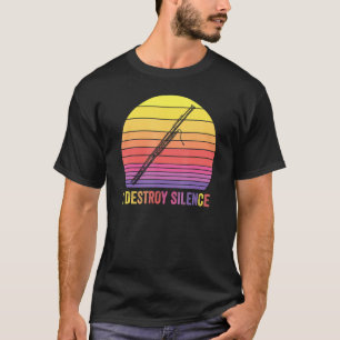 Camiseta Vintage retro de Bassoon Destruyo burro burro de s