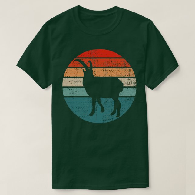 Camiseta Vintage retro de cabra 1 (Diseño del anverso)