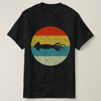 Vintage retro de calamar