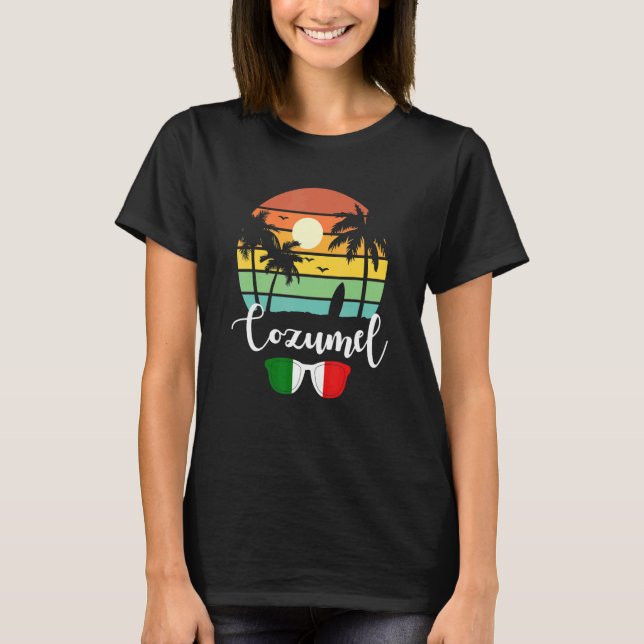 Camiseta Vintage retro de Cozumel México 70 (Anverso)