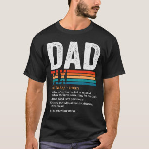 Camiseta Vintage retro de definición de impuestos de papá