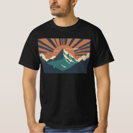 Camiseta Vintage retro de montaña