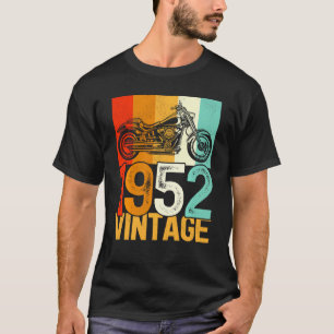 Camiseta Vintage retro de motocicleta de 70 años 1952 70th
