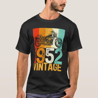 Camiseta Vintage retro de motocicleta de 70 años 1952 70th