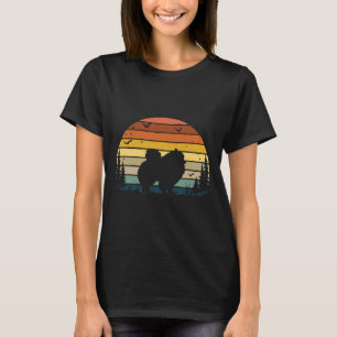 Camiseta Vintage retro de perro de Pomerania