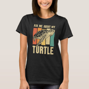 Camiseta Vintage retro de tortuga marina me pregunta por mi