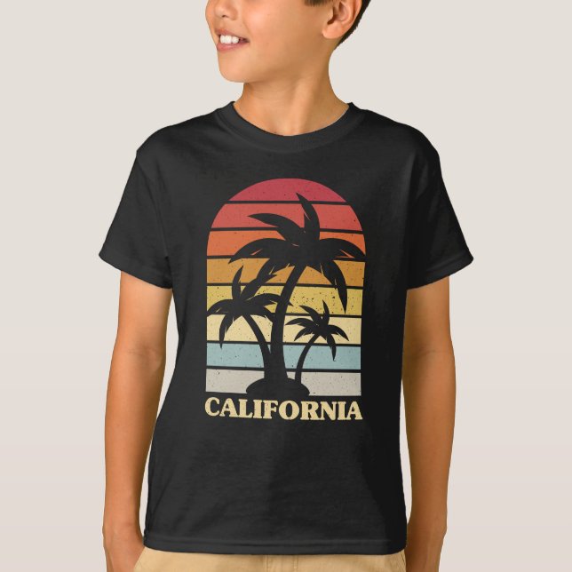 Camiseta Vintage retro de verano de California (Anverso)