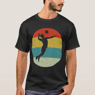 Camiseta vintage retro de voleibol