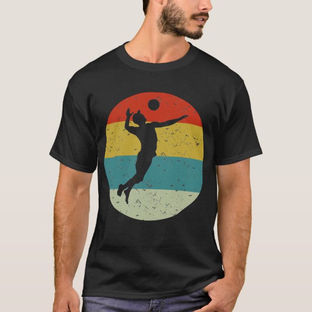 Camiseta vintage retro de voleibol (Anverso)