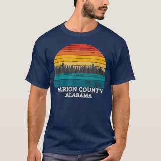 Camiseta Vintage retro del condado de Marion Alabama 635