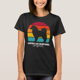 Camiseta Vintage retro del pastor australiano Whisperer