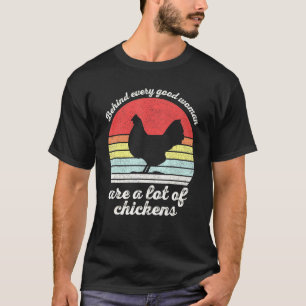 Camiseta Vintage Retro Detrás De Cada Buena Mujer Hay Mucho