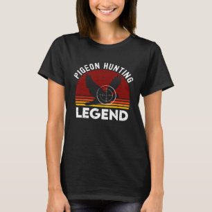 Camiseta Vintage Retro Dove Cazador de paloma Hunter Legend