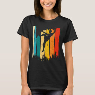 Camiseta Vintage Retro Escalador De Montaña Para Mens W