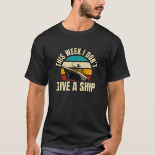 Camiseta Vintage retro esta semana no le doy un barco