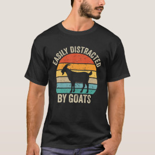 Camiseta Vintage retro facilmente distrado por Goa graciosa