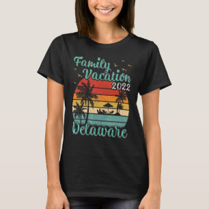Camiseta Vintage Retro Family Vacation 2022 Delaware Beach