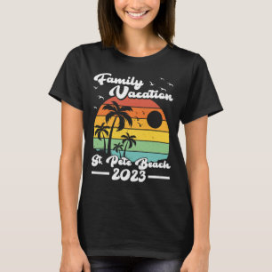 Camiseta Vintage Retro Family Vacation 2023 Florida St Pete