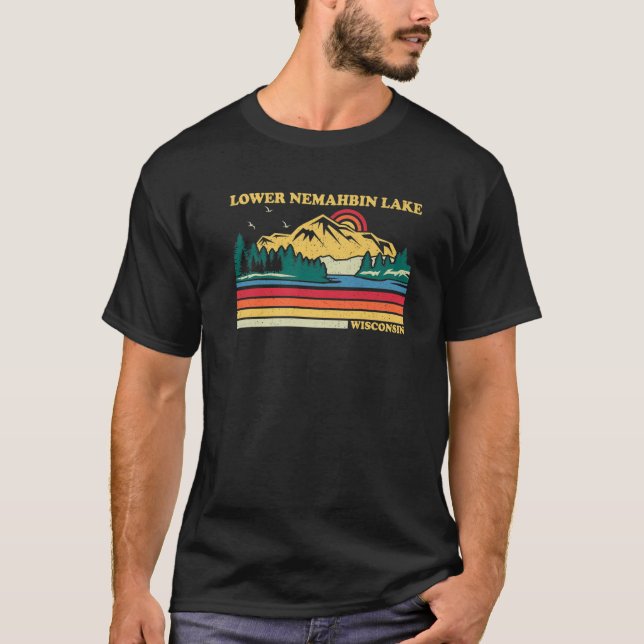 Camiseta Vintage Retro Family Vacation Wisconsin Lower Nema (Anverso)