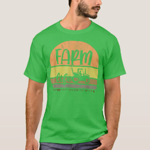 Camiseta Vintage Retro Farm Life Tractores Agricultores