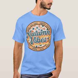 Camiseta Vintage retro femenino otoño caída de vibraciones