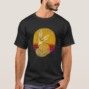Camiseta Vintage retro Fennec Fox Cuxes