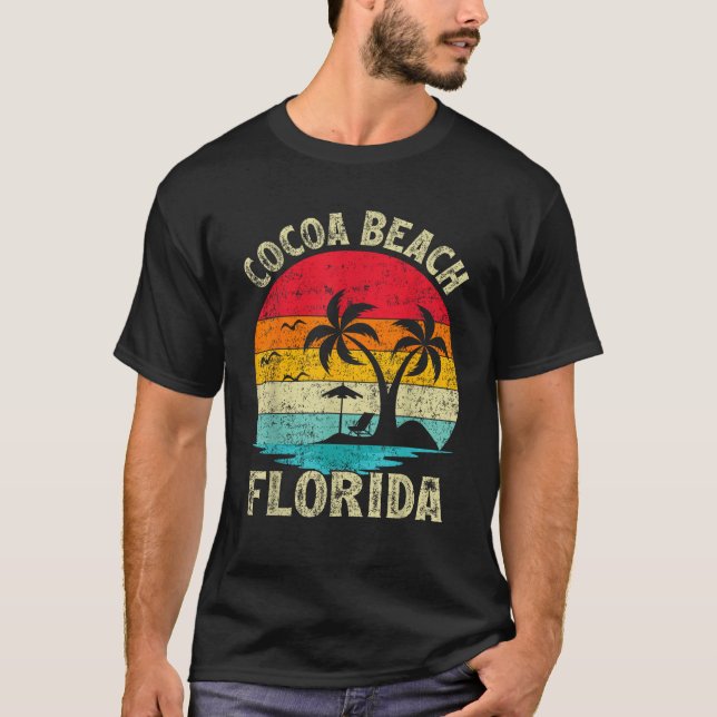 Camiseta Vintage Retro Florida Cocoa Beach (Anverso)