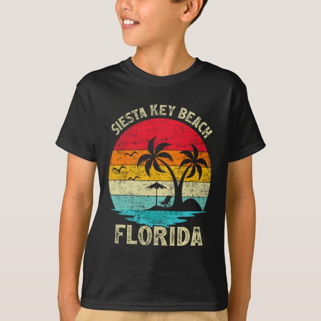 Camiseta Vintage Retro Florida Siesta Key B (Anverso)