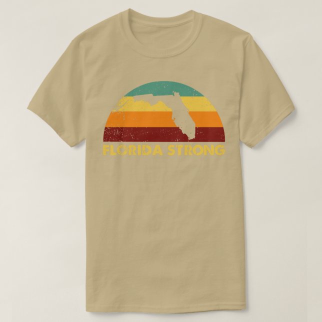 Camiseta Vintage Retro Florida Strong (Diseño del anverso)
