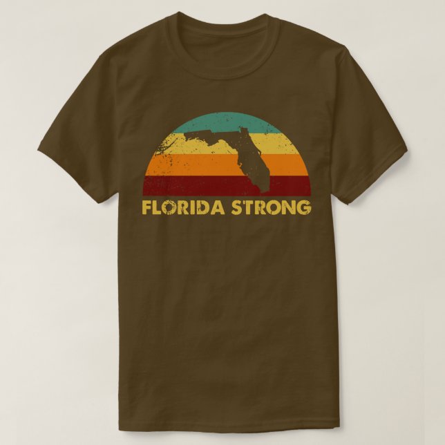 Camiseta Vintage Retro Florida Strong (Diseño del anverso)