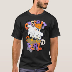 Camiseta Vintage Retro Halloween Creep it real Ghost Boy Fa