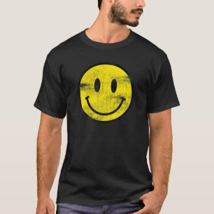 Camiseta Vintage Retro Happy Smiley Face Aestheti De Los 90
